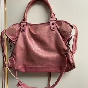 balenciaga city bag pink